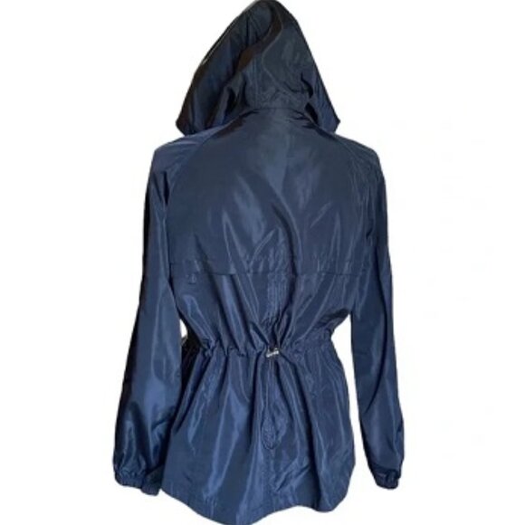 Cavalini Women's Lightweight Windbreaker   Navy Blue   Size Medium - Picture 7 of 13